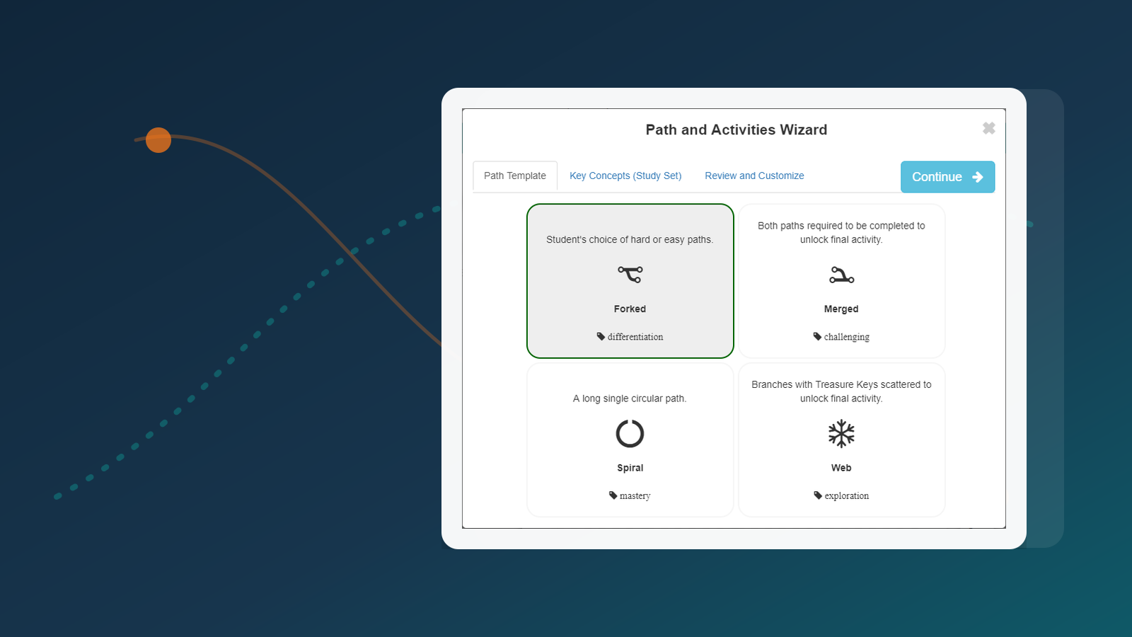 Visual de mapa de lliçó Deck.Toys amb activitats i punts de control connectats.